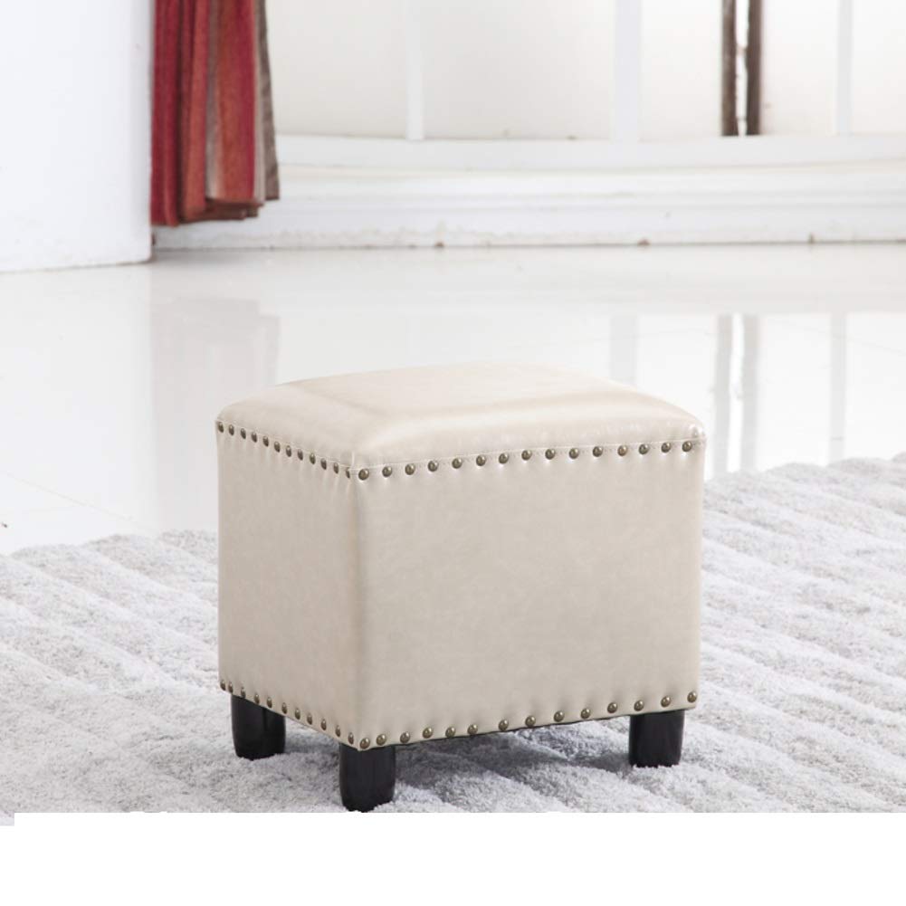 Tabouret en bois naturel rond haut de gamme pour canapé élégant