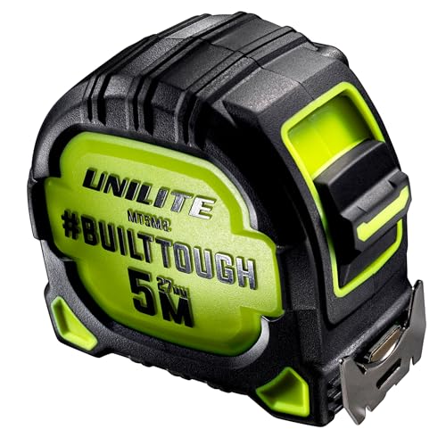 Mètre ruban Unilite MT5M2 de 5m résistant pour mesures de précision