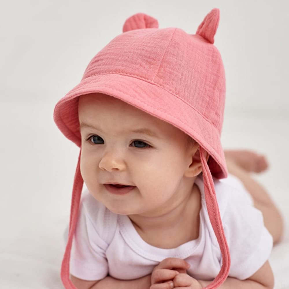 Bambino Cappello da Sole Carino Berretto in Cotone Protezione Solare Cappellino Berretto da Pescatore da Spiaggia Bucket Hat