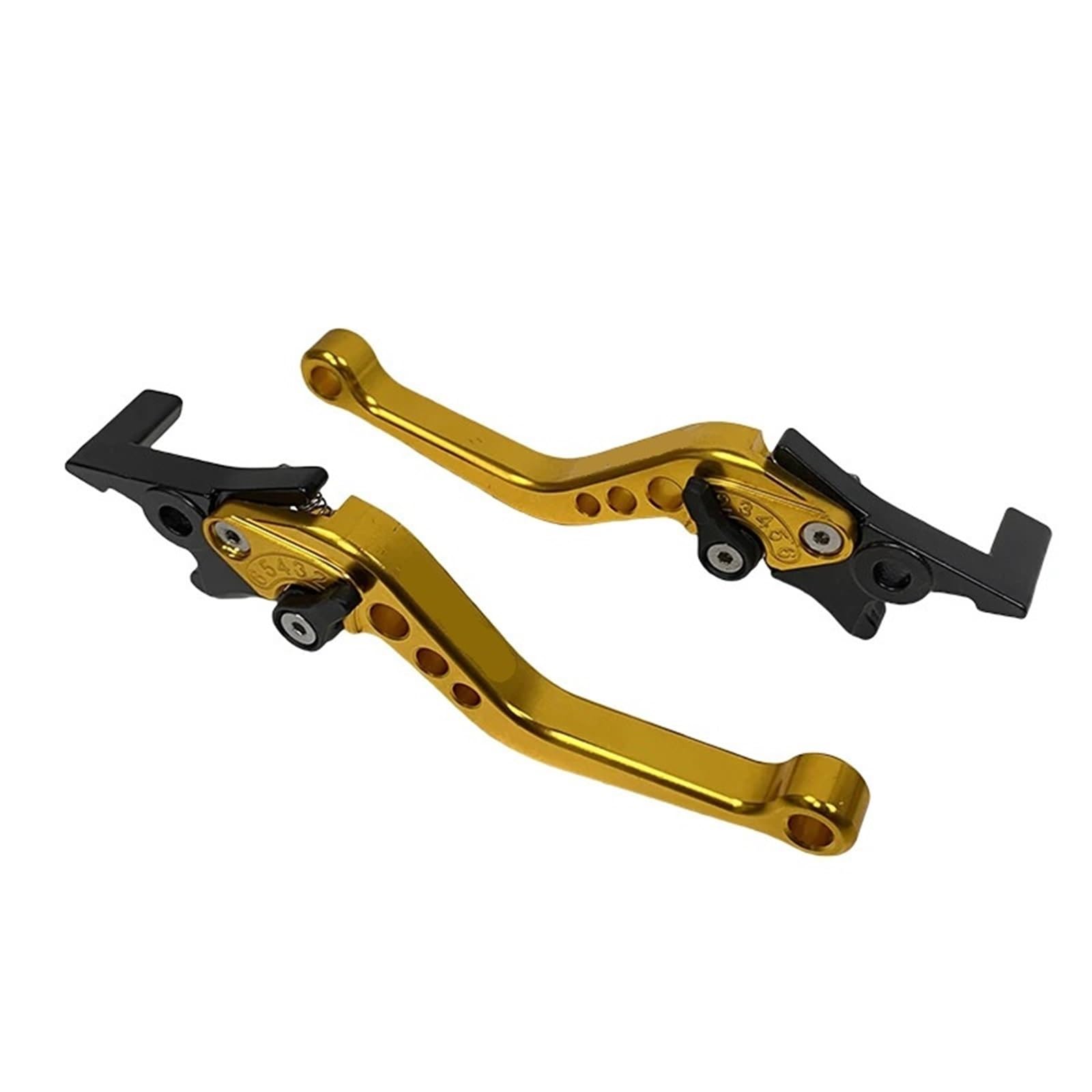 Onmaweyb Gold Brake Clutch Lever Bike Adjustable Double Disc Brake Motorcycle Modification Accessories Handle Lever For Scooters D7ya Gy6 Modified Parts(Gold)