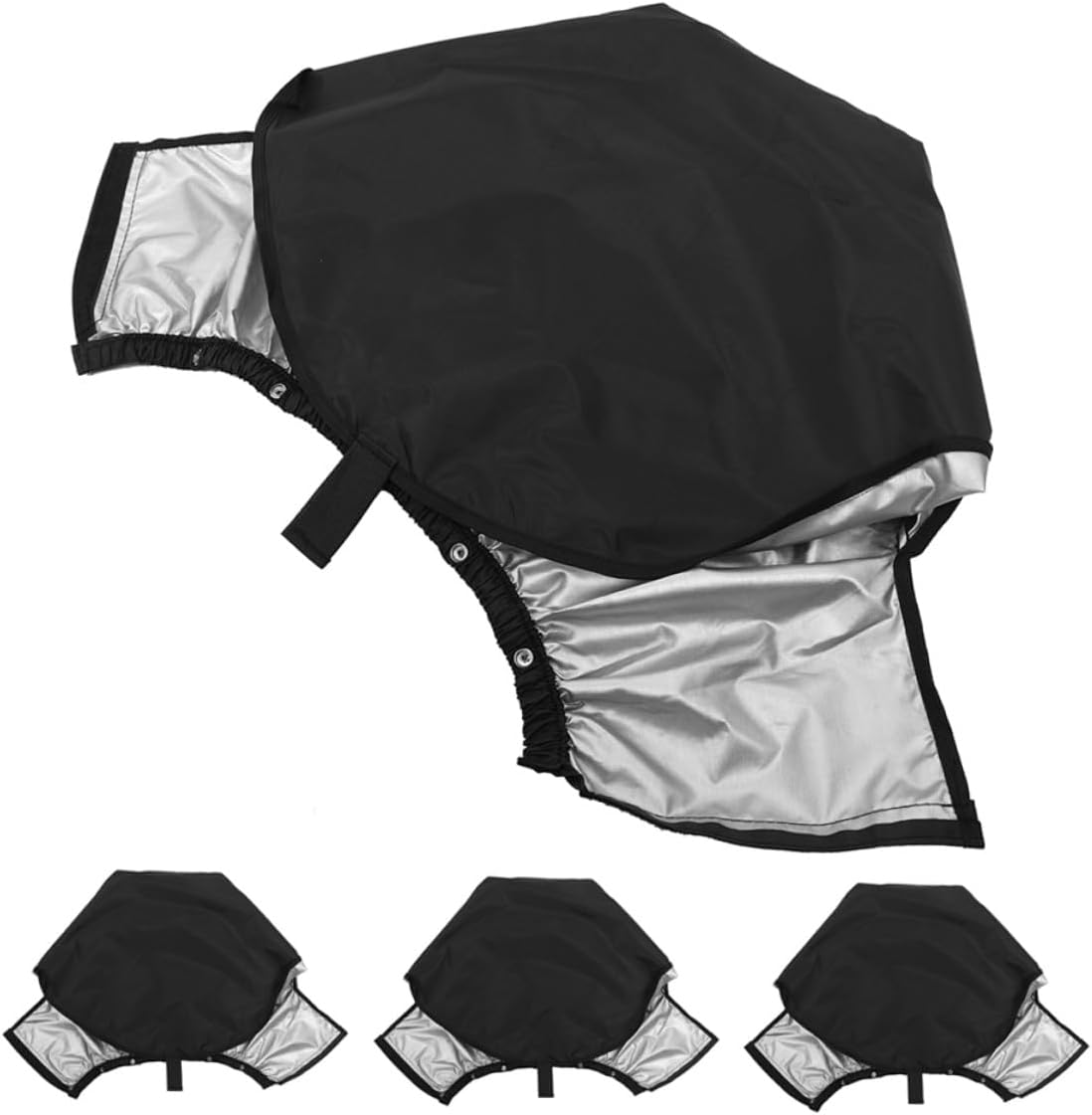 4pcs Golf Bag Rain Hood Dustproof Oxford Cloth Cover for Travel and Push Carts Lightweight Portable Protection for Men and Women Golfers