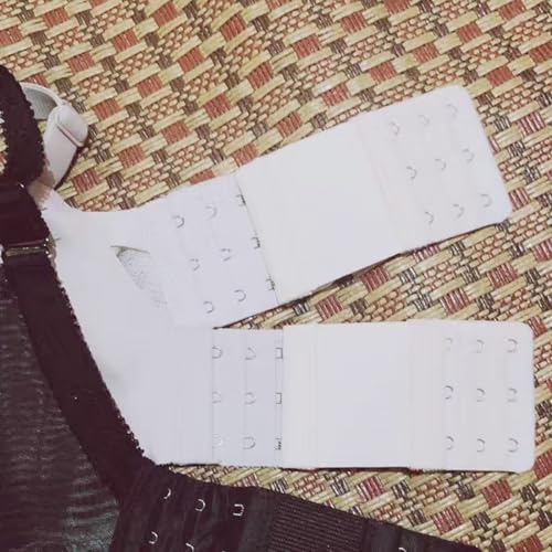 Image of Bra Strap Extenders, Women Elastic Extensions Bra Extender Set, 6 Piece,Skin,White,Black