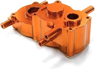 Integy RC Model C26507ORANGE Billet Machined Center Gear Box for HPI 1/10 Scale Crawler King