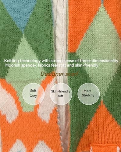 Women's Fox Shaped Scarf,Winter Fashion Cute Cartoon Small Fox wool Feel Long Scarf2