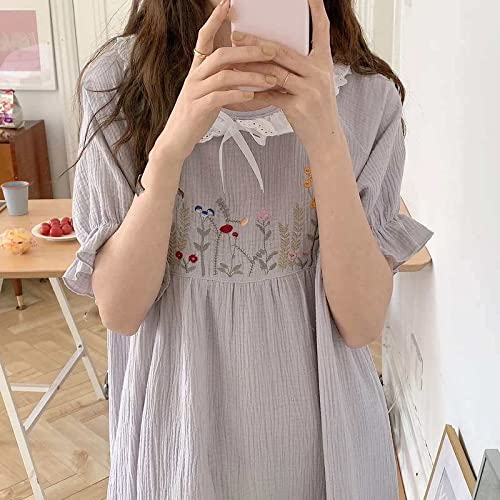 Chemise de nuit d'été en coton respirant idéale pour les nuits chaudes et douces