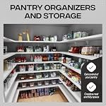 ClearSpace Bacs de stockage en plastique transparent – Organisateurs de Pantry & Conteneurs de stockage, Organisateur de cabinet - Accueil Organisation doit avoir pour la cuisine, Salle de lavage, Bureau, Dressing, Garage & Congélateur