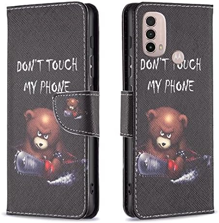 Motorola E20 / E30 / E40 Case Shockproof Slim PU Leather Flip Pouch Wallet Phone Silicone Cover with Magnetic Stand Card Holder Protective Smartphone Cases for Moto E20 / E30 / E40 Kapok