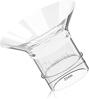 MomMed Flange Insert 21mm for MomMed/Momcozy/Tsrete 24mm Breast Shields/Flange, 21 mm Flange to Reduce 24mm Nipple Tunnel Down to 21 mm, 1Pack