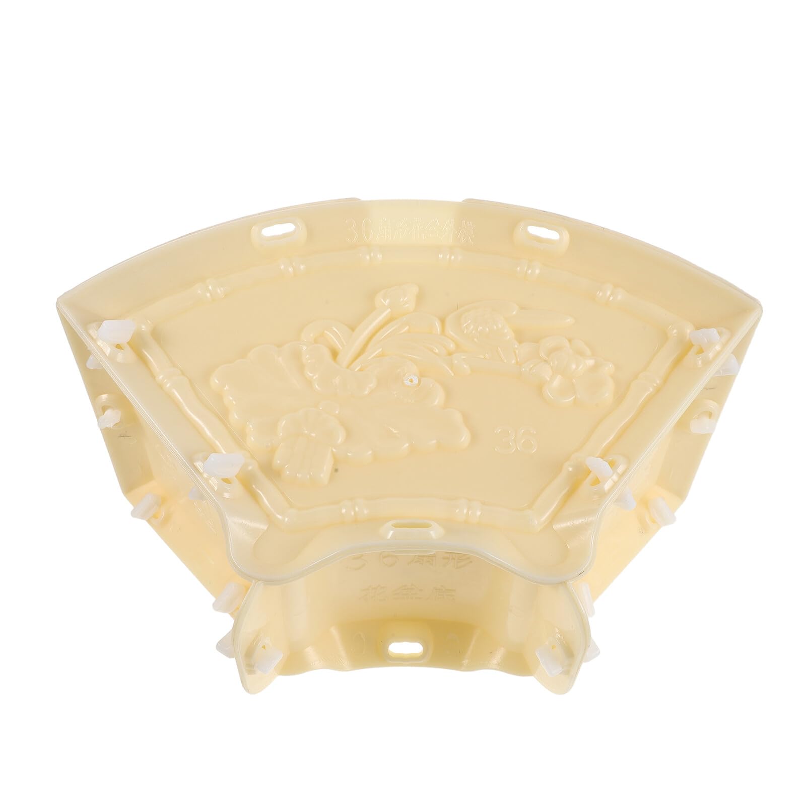Moulure de base de colonne solide en plastique pour lotus en béton