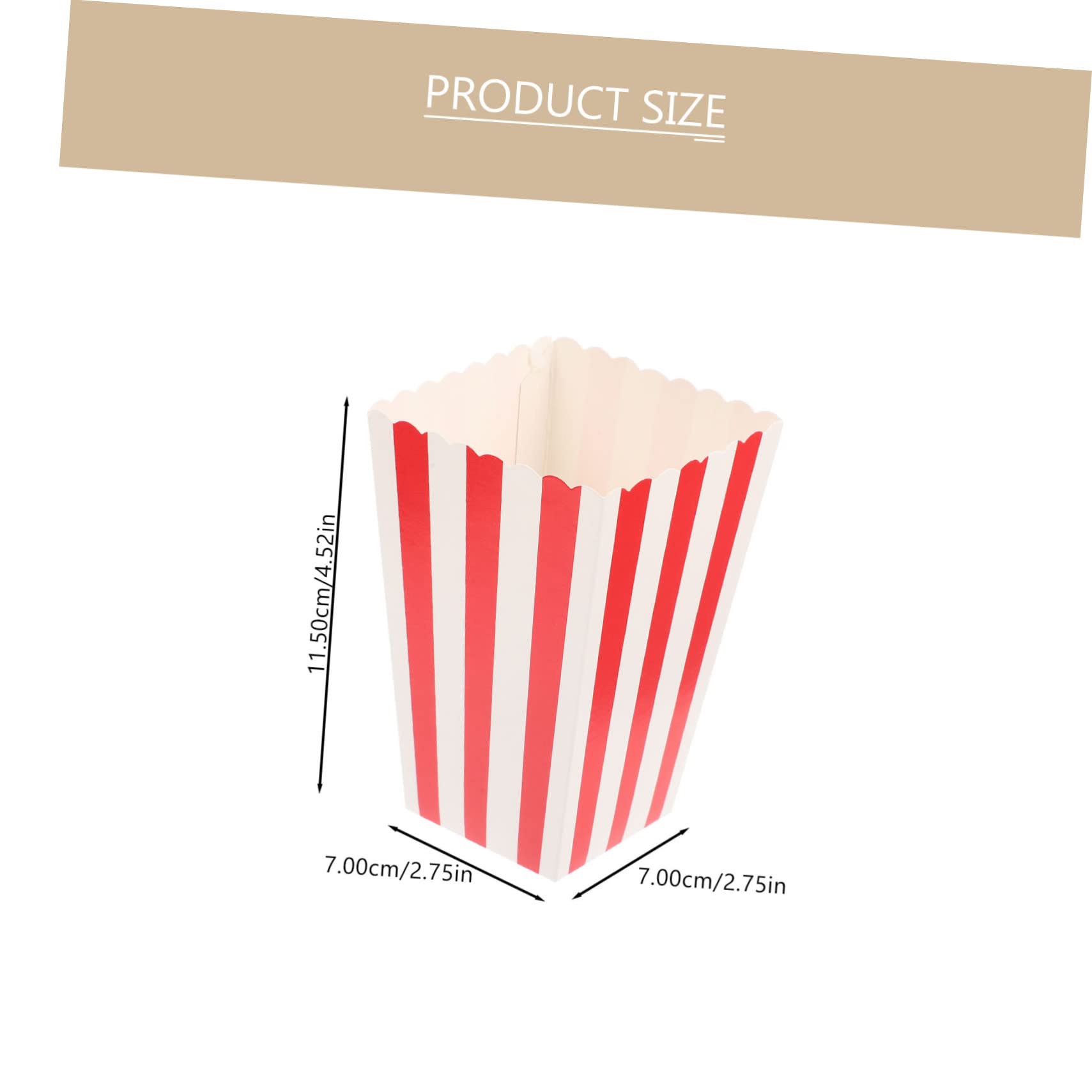 OFFSCH 24Pcs Popcorn Boxes Disposable Buckets Night Parties Events Fun Design for Snacks Treats Birthday Celebrations for Popcorn Candy