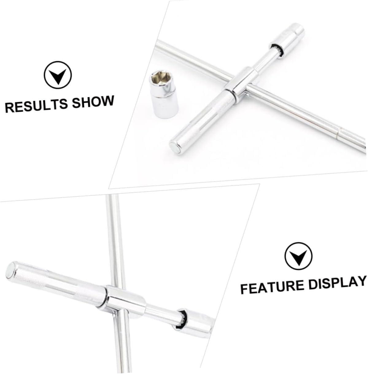 Extended Lug Wrench Tire Lug Nut Socket Set Torque Ratchet Wrench Tool High Strength Material