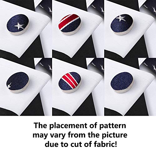 Barry.wang America Flag Ties For Men Blue And Red Star Neckties Formal #TOP5