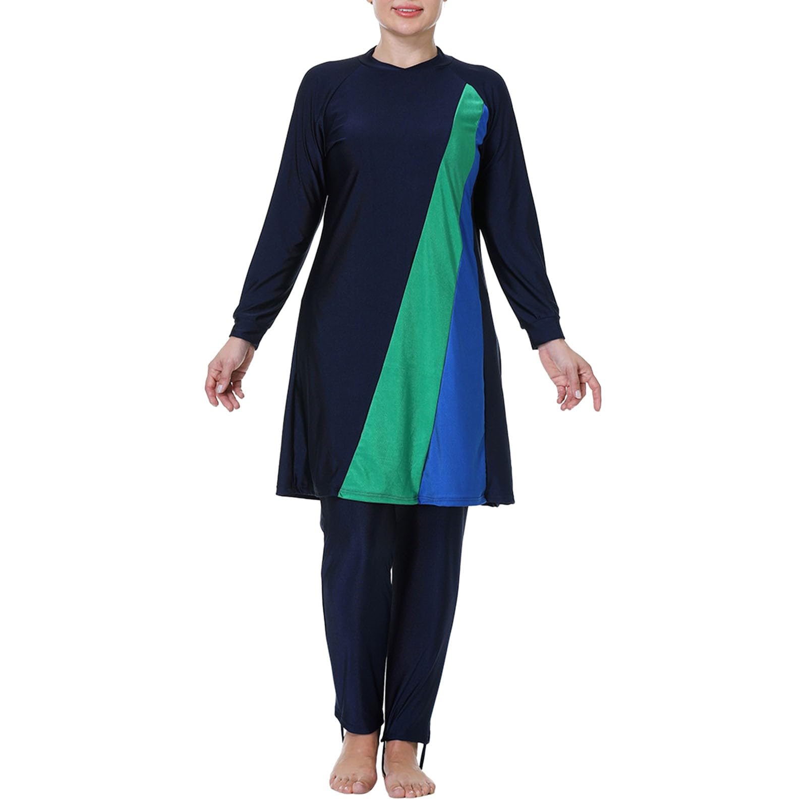 Générique Costume da Bagno Coprente per Costume da Bagno Burkini Ample a Maniche Lunghe e Pantaloni