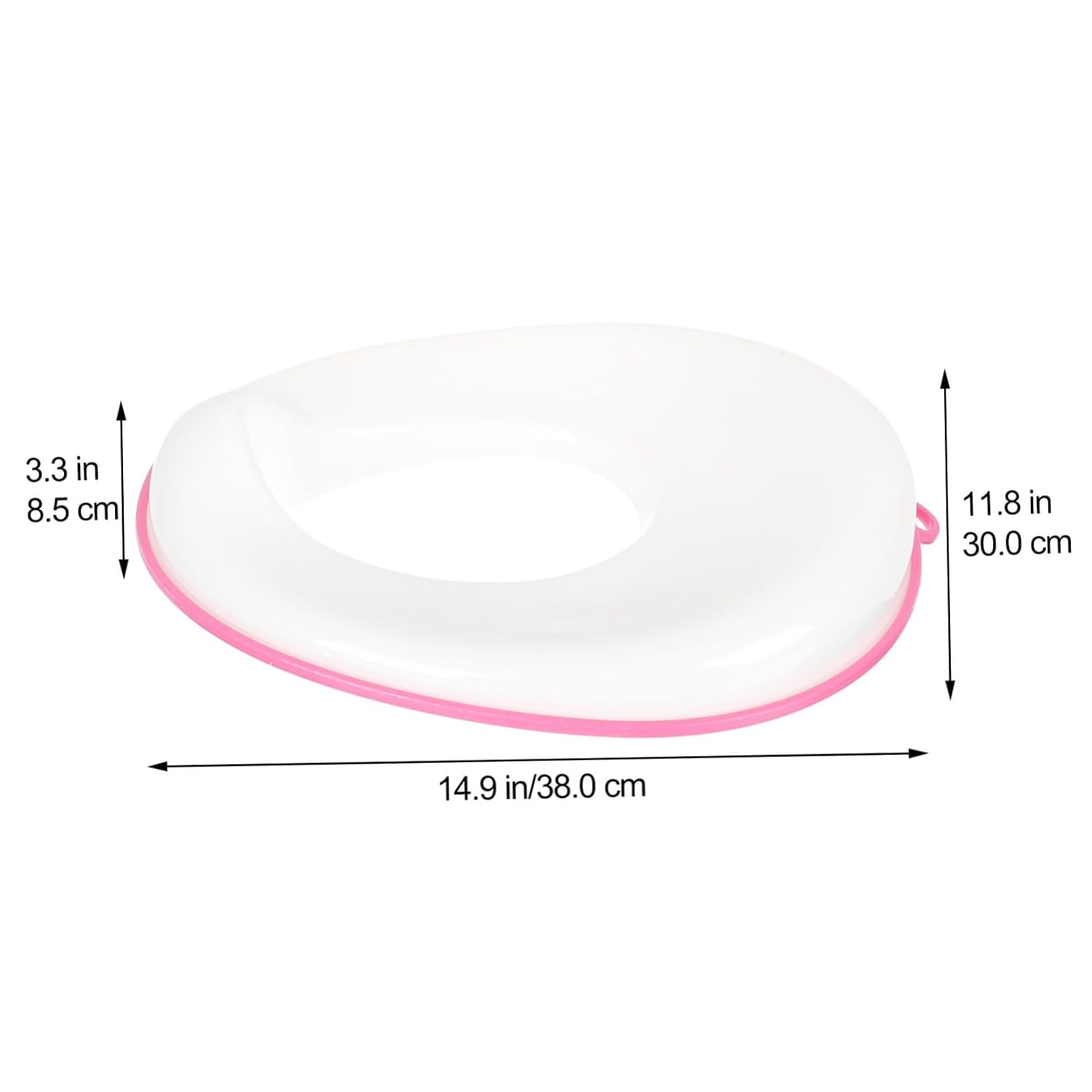 Portable Toilet Seat Pad with Recyclable Cover Comfortable Potty Training Seat for Travel and Home Use Fit with Spine Protection and Washable Design in Red