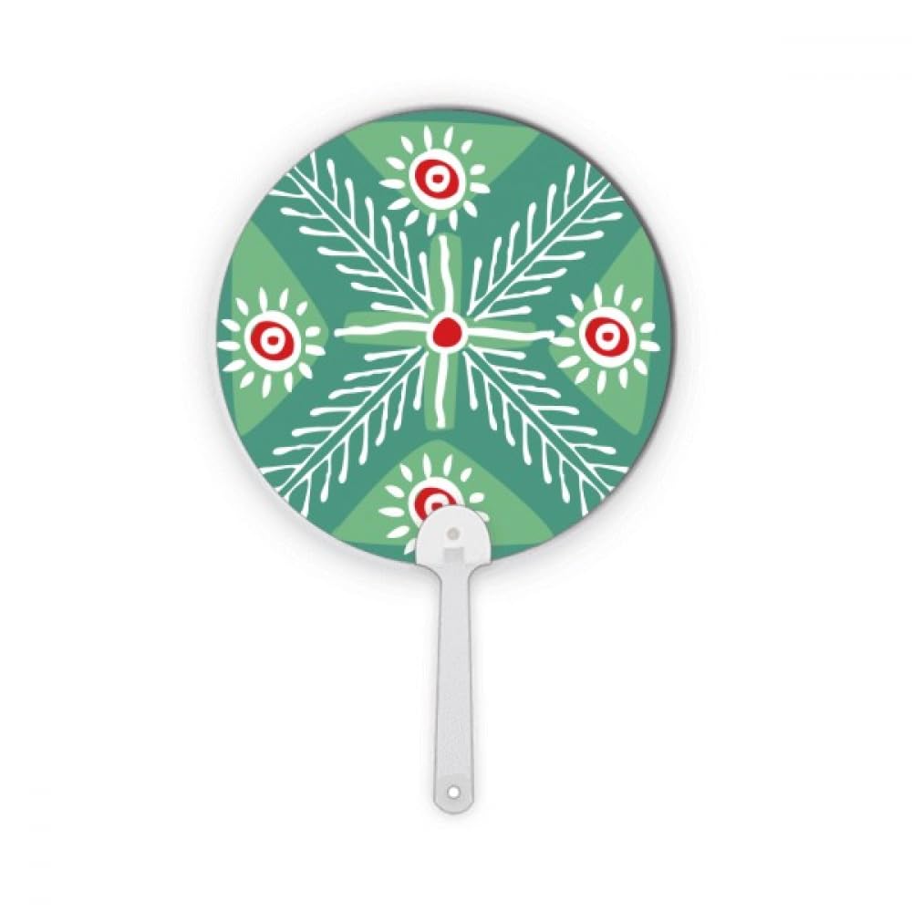 Éventail rond en plastique totems mexicains blés verts