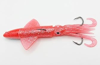 Esca Artificiale da Pesca Calamaro in Gomma, 250g con Assist Completo, per Vertical Jigging e Traina, Dentice e Cernia