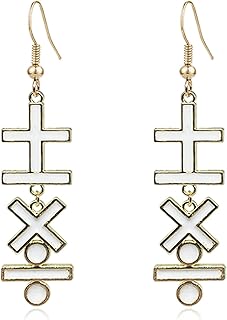 Creative Math Formula Drop Dangle Earrings Add Subtract Multiply Divide Earrings Mathematics Symbol Earrings For Math Enthusiasts Teachers And Women Girls