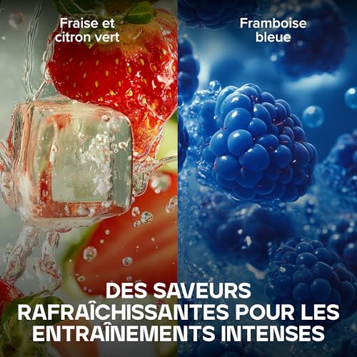 Bulk Dope Shots Boisson pré-entraînement | Framboise Bleue | Boîte de 12 shots de 60 ml | 200 mg de caféine et 3,2 g de bêta-alanine | Soutient l'énergie et la concentration à la salle de sport – Image 6