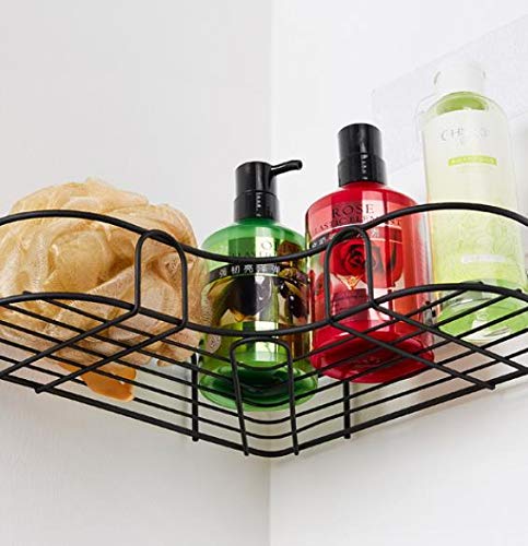 Dayish Faucet Storage Soap Sponge Dish Hanging Holder Metal Sink Caddy Organizer Drainer Clamp Rack (Corner Shelf) 3