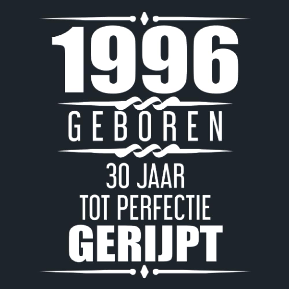 1996 Geboren 30 Jaar Tot Perfectie Gerijpt: 30e verjaardag Gastenboek | 30 jaar Gastenboek | Cadeau voor je 30e verjaardag | 30 jaar verjaardag Gastenboek Goud Zwart - 60 beschrijfbare pagina's