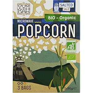 Yum Kah Popcorn für die Mikrowelle salzig, glutenfrei (1 x 270 g)