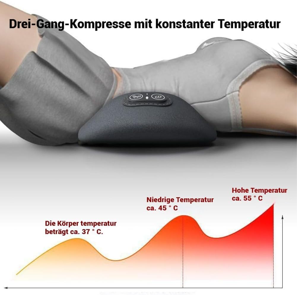 RüCkenmassagegeräT, 3-In-1 Massager, RüCkenmassagegeräT Elektrisch Mit ErwäRmung, Vibration & Traktion, For Nacken, Schultern Und RüCken (Hellgrau, Netzanschluss)