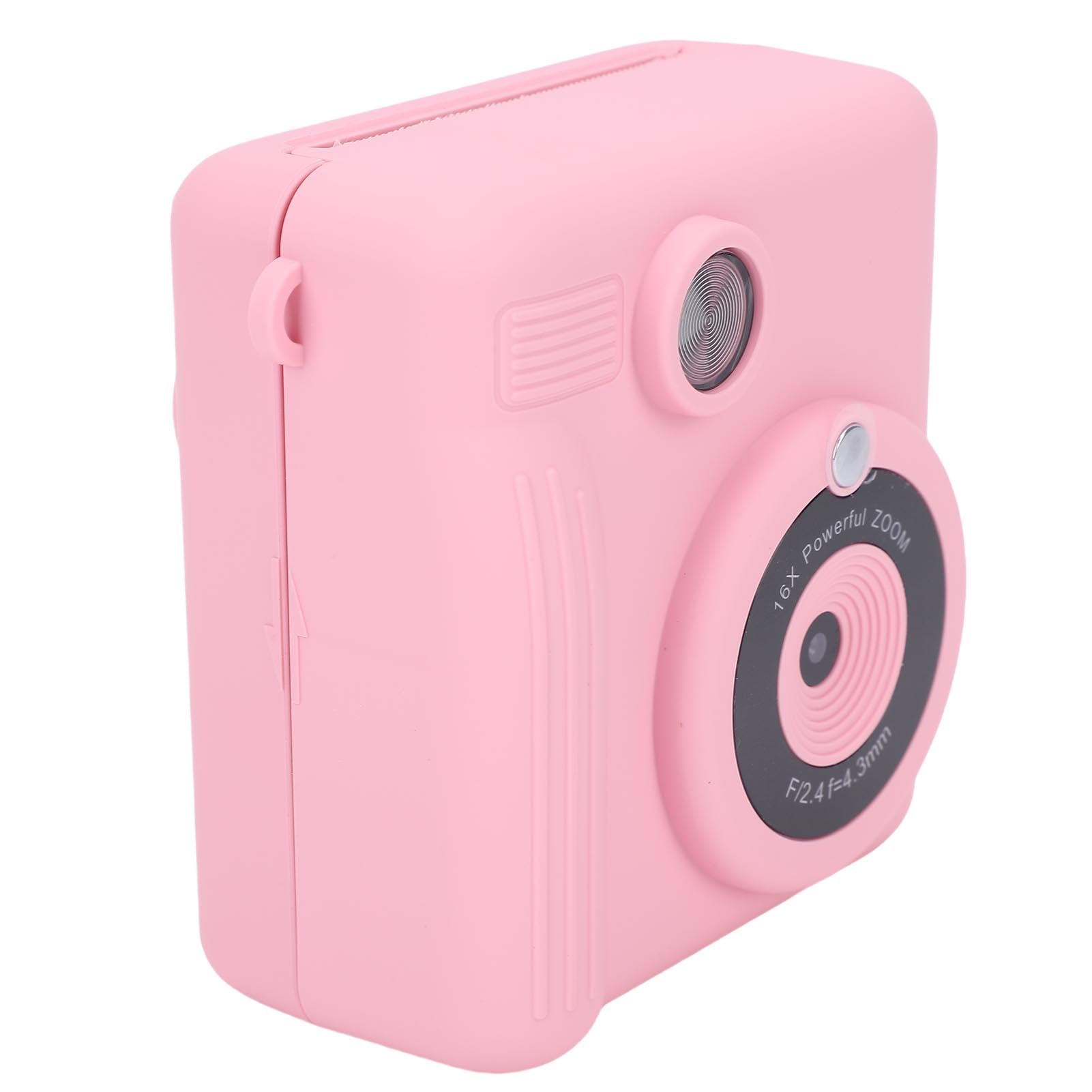 Keenso Fotocamera di Stampa Istantanea HD 1080p, Fotocamera di Stampa Istantanea a Doppio Lente per Bambini con Adesivi di Stampa, per un Gioco All'aperto