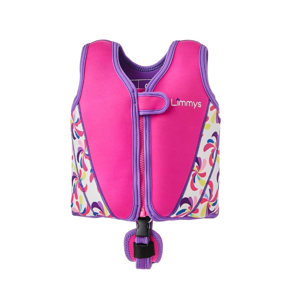 Limmys Neopren Kinderschwimmweste – Verstellbarer Auftrieb | Ganztägiger - Sicheres, langlebiges Design - Von Eltern empfohlen - Tragetasche inklusive - Hohe Sichtbarkeit