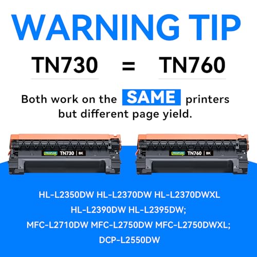 Image of TN730 Toner Cartridge Compatible for Brother TN760 TN-760