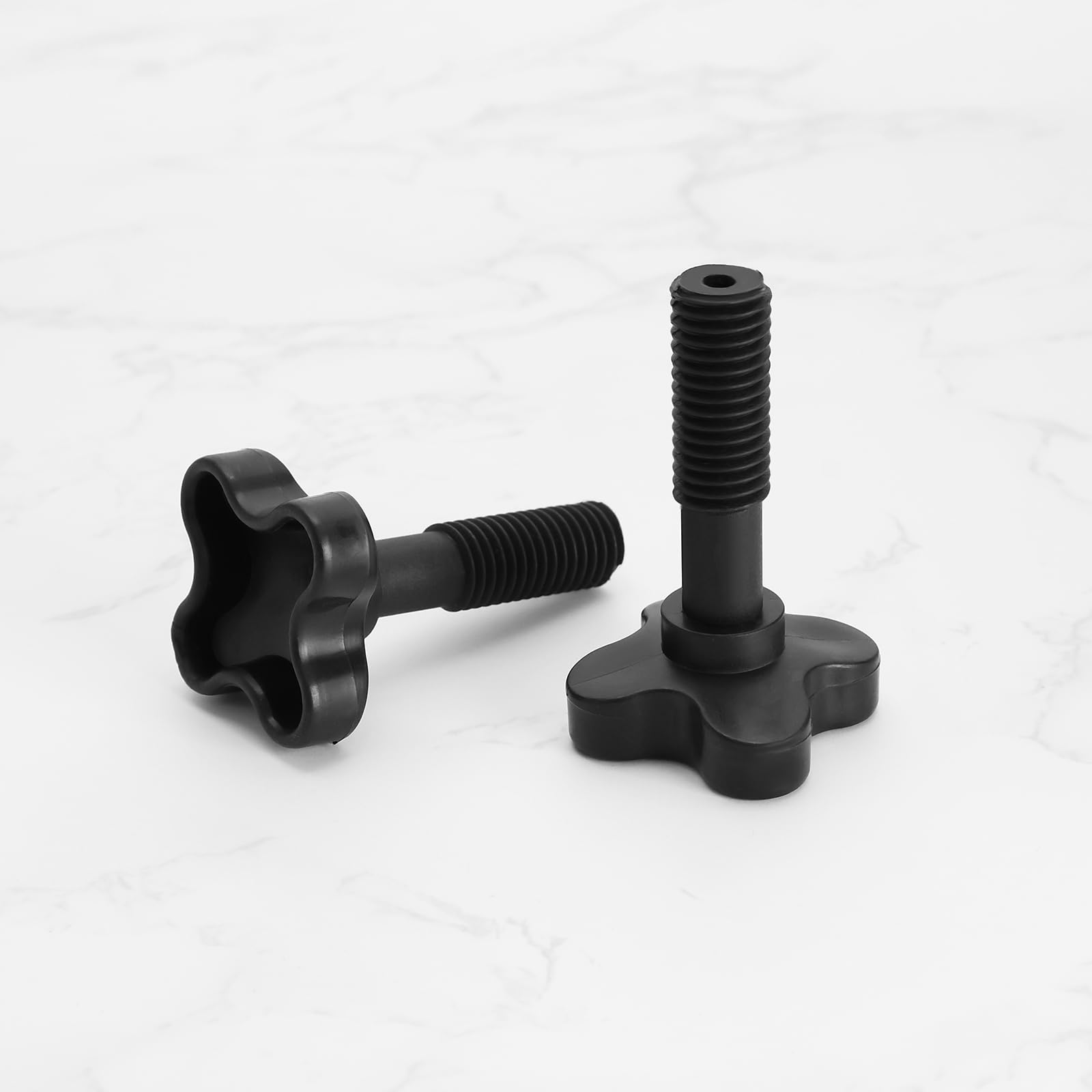 2 Perillas de Tornillo de Fijación de Plástico para Toldo de Jardín Accesorios para Muebles de Exterior para Conectar El Marco del Cobertizo de Lluvia Al Columpio de Jardín Negro M12x57mm