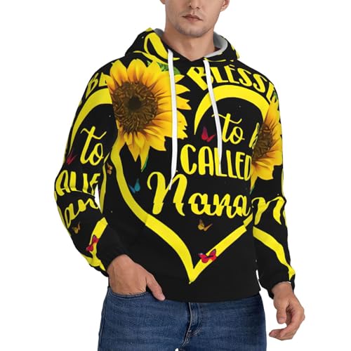 Pull à manches longues homme avec capuche ajustable contre la fraîcheur