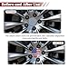 Sandfren 4PCS American Flag Car Wheel Hub Center Cap Sticker, 56mm 2.2