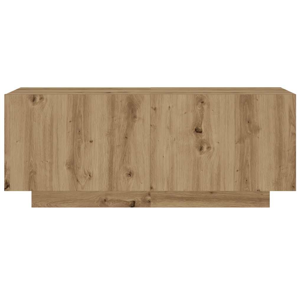Moderner TV-Schrank mit RGB-LED-Lichtern, Sideboard für Wohnzimmer, aus Eichenholz, robuste Spanplatte, großer Multimedia-Schrank, Beleuchtung