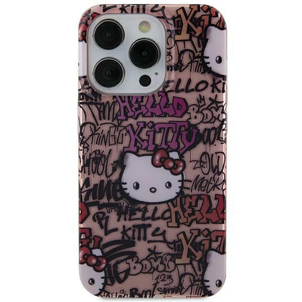 CG MOBILE Hello Kitty – Impression IML Étiquettes Graffiti Collection – Rose