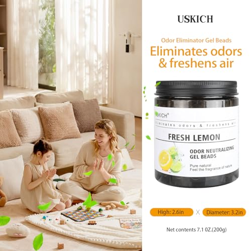 6 Pack Odor Eliminator Gel Beads, 6 kinds of fragrance Clear Air Freshener Made with Essential Oils - Eliminates Odors in Bathrooms, Cars, Boats, RVs & Pet Areas - Image 5
