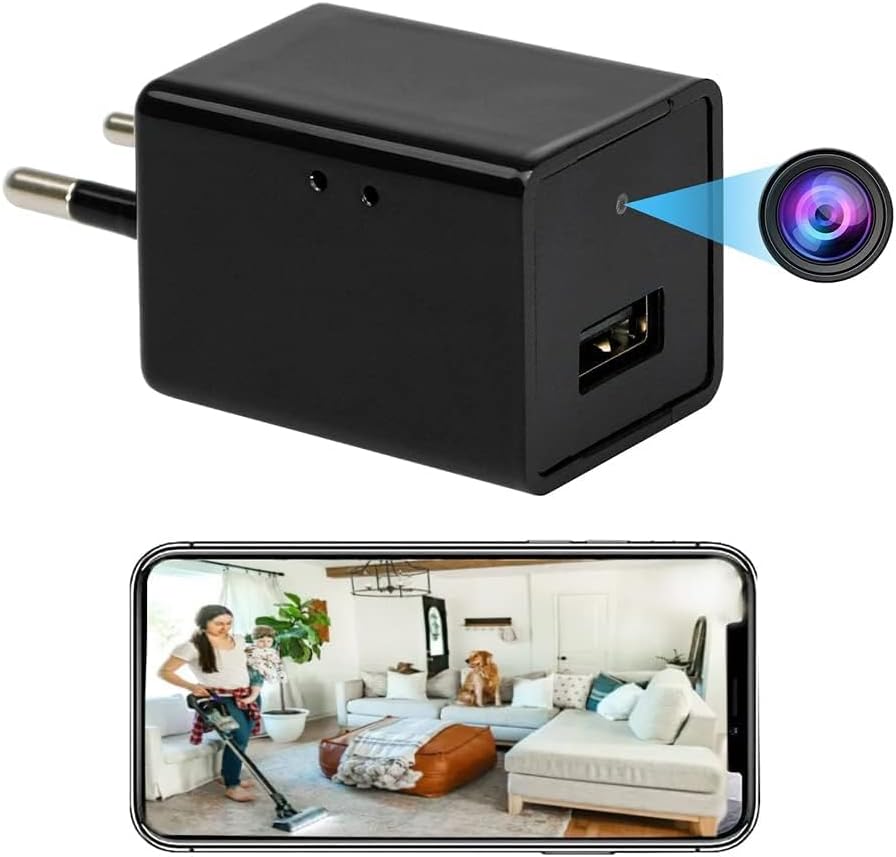 LEKATO 1080P Hidden WiFi USB Charger Camera | Home Security Spy Camera | Supports 128GB (Not Included) | Live View on Mobile App (iOS and Android) | Ideal for Home/Office Monitoring (C-102)