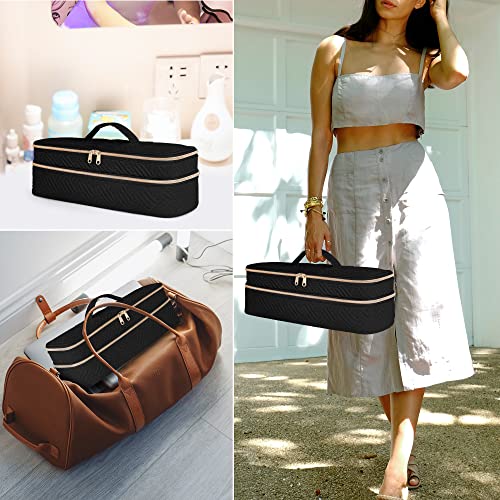 Fasrom-Double-Layer-Travel-Case-Compatible-with-REVLON-One-Step-Blow-Hair-Dryer-Brush-Volumizer-Original-10-Plus-20-and-Styler-Black-Bag-Only-Patent-Design