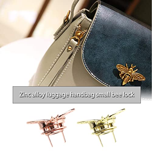 VGOL 6PCS Purse Lock Bee Shape Locks Bag Hardware Twist Turn Locks for DIY Leather Crafts Handbag Clasp Decoration Hardware Accessories - Image 2