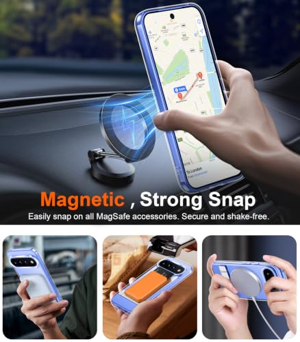 Image of Designed for 11 Pro XL Case 2026, [Built-in Invisible Kickstand][Compatible with MagSafe][Military Grade Shockproof] Slim Translucent Matte Phone Case-Clear