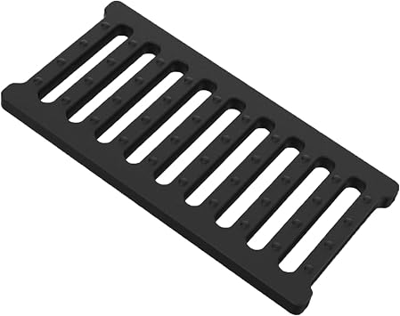 Heavy Duty Drain Grate 50x25cm, High Load Resin Trench Cover for Garden Patio Garage. Corrosion-Resistant Polymer Sewer Grating with Efficient Water Flow. Durable Slab for Outdoor Indoor Use.