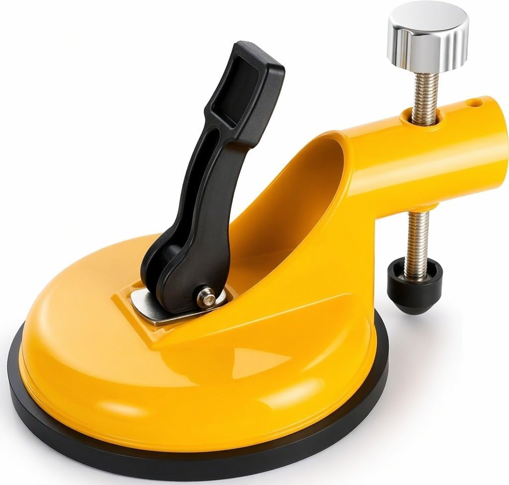 Upgraded Floor Gap Fixer Tool, Adjustable Seam Alignment Clamp with Vacuum Suction Cups, Heavy-Duty Countertop Leveling Tool for Floor Installation, Tile Gap Repair