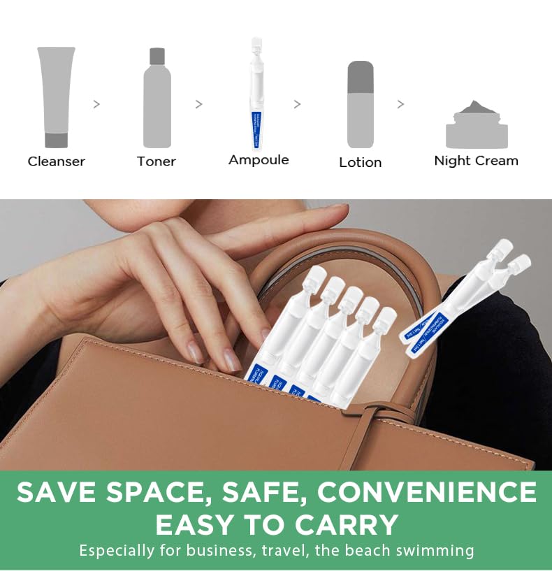 Miniatura 7 de Squalane + suero facial de ceramida con vitamina E, vitamina B5 y derivado de vitamina A, hidratación profunda y reparación de barrera cutánea y