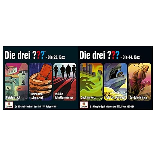 Die Drei Fragezeichen 3 ??? CD 22. Box 64 65 66 22/3er & 044/3er Box (Folgen 132,133,134)