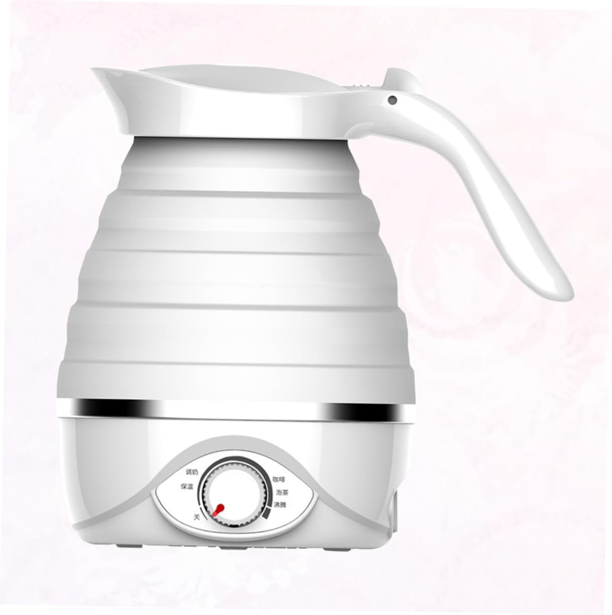 Mikinona Electric Kettle 700ml 850w Folding Silicone Fast Heat Safe Material Compact for Occasions