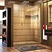 DreamLine Mirage-X 56-60 in. W x 72 in. H Frameless Sliding Shower Door in Brushed Nickel; Right Wall Installation, SHDR-1960723R-04
