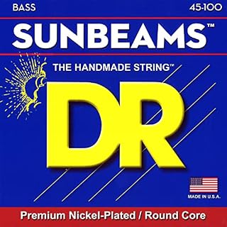 DR String NMLR-45 Sunbeam Jeu de cordes pour guitare basse - Les Beatles, Paul McCartney, John Lennon, RIngo Starr, George Harrison