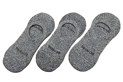 2 Pack Bombas Women's Cushioned No Shows marled charcoal