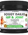 iKARMEL Doggy Dailies Joint Supplements for Dogs (180 Chews) - Hip and Joint Care with Glucosamine, Chondroitin, and Green-Lipped Mussels - Puppy to Senior Dog Health Treats for Stiff Joints
