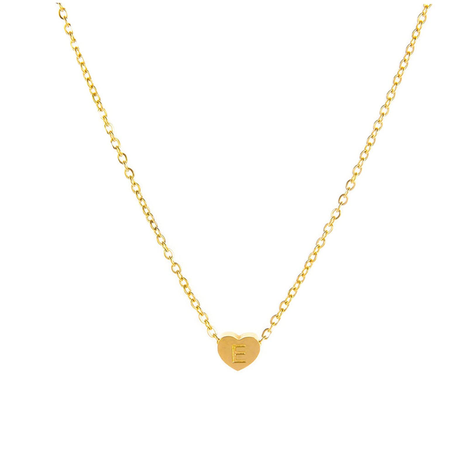 Necklace Women's Letter Fashion Love Letters Clavicle 26 Chain Neck Heart Necklace Chain Long