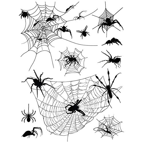 Supperb Temporary Tattoos - Halloween Face Tattoos Horror Cobweb Spider Web Tattoo